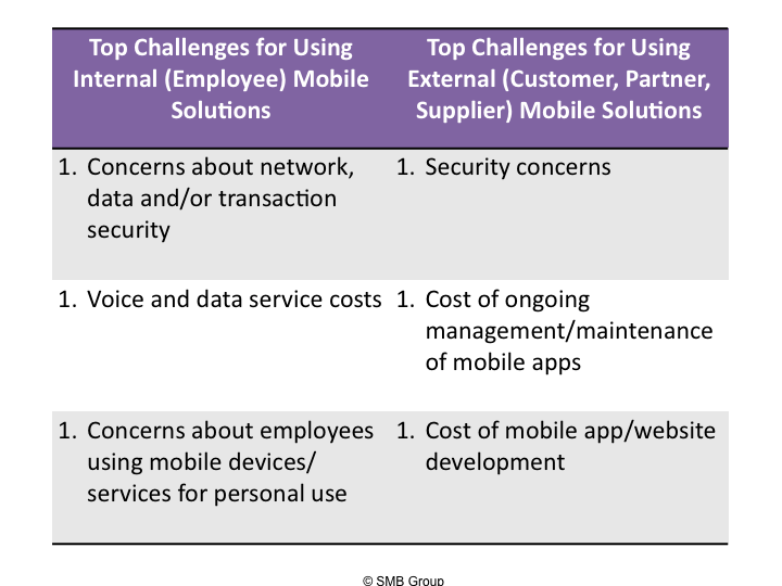 2013 top mobile challenges