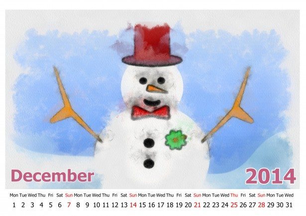december-2014-calendar