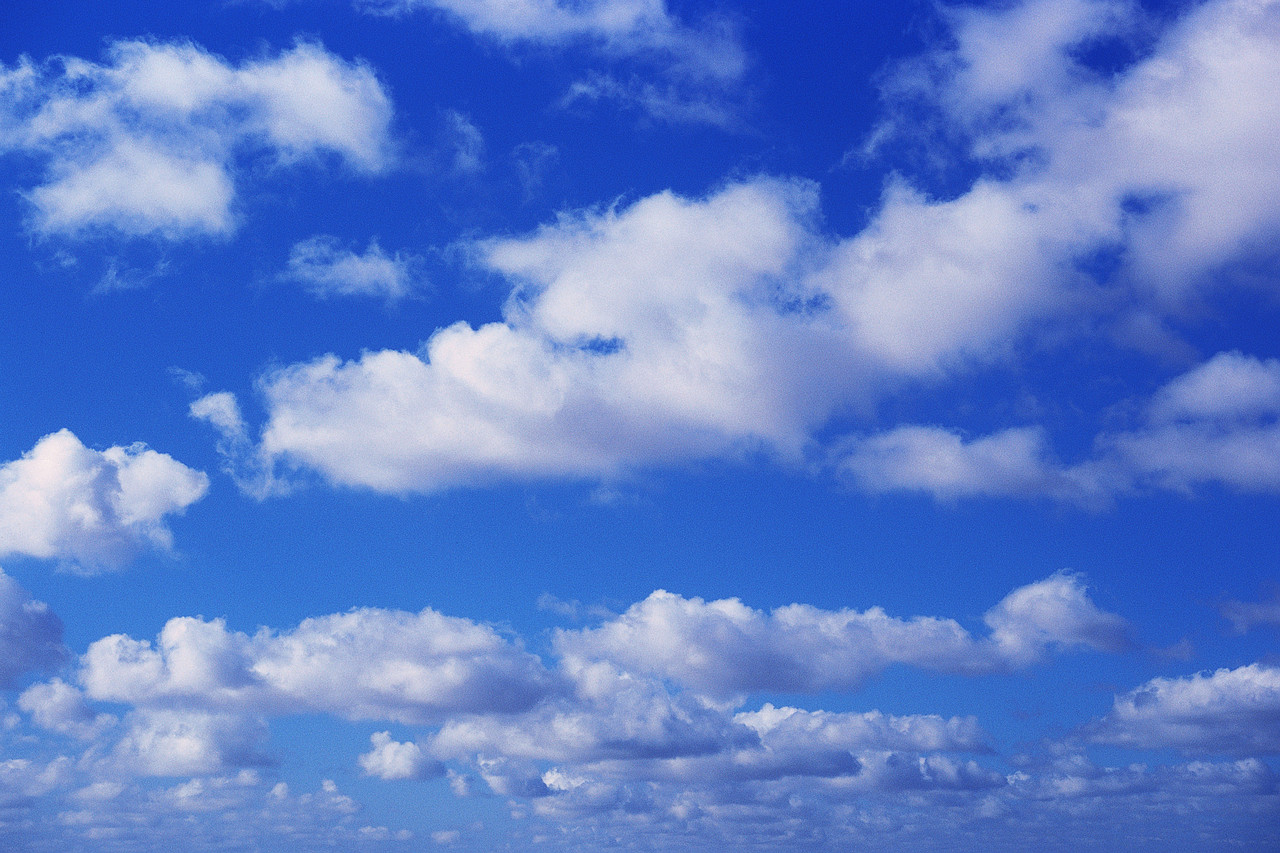 White Clouds in Blue Sky