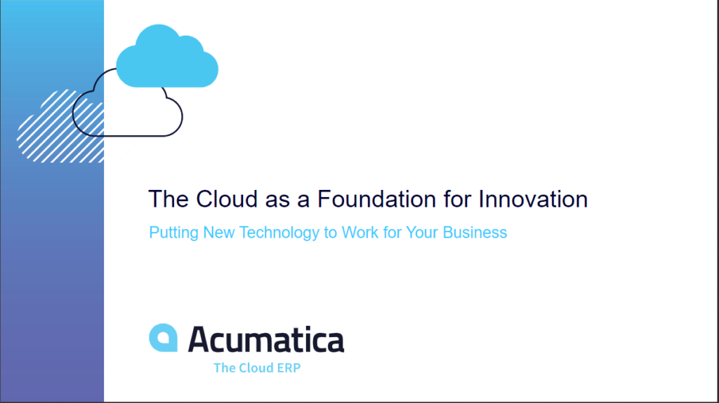 Cloud as the foundation of innovation