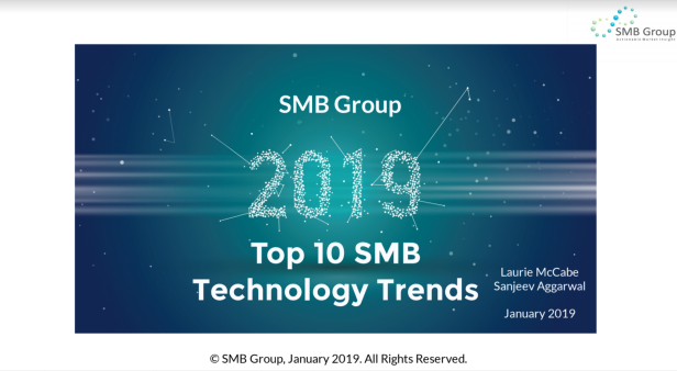 SMB Group’s 2019 Top 10 SMB Technology Trends