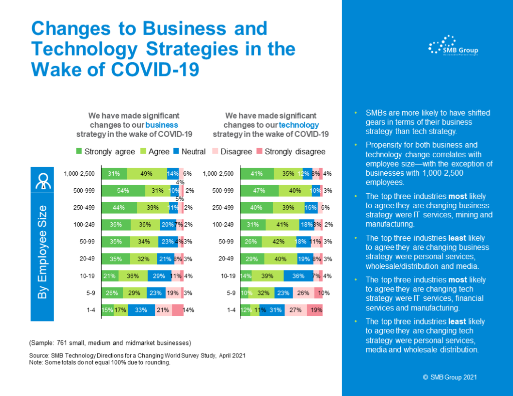 Changes to Business and Technology Strategies in the Wake of COVID-19