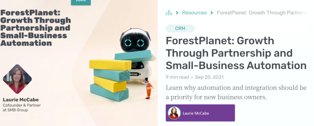 ForestPlanet: Growth Through Partnership and Small-Business Automation